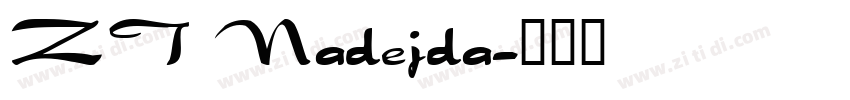 ZT Nadejda字体转换